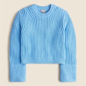J Crew Heritage cotton fisherman crewneck sweater